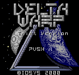Delta Warp title screen for Neo Geo Pocket Color